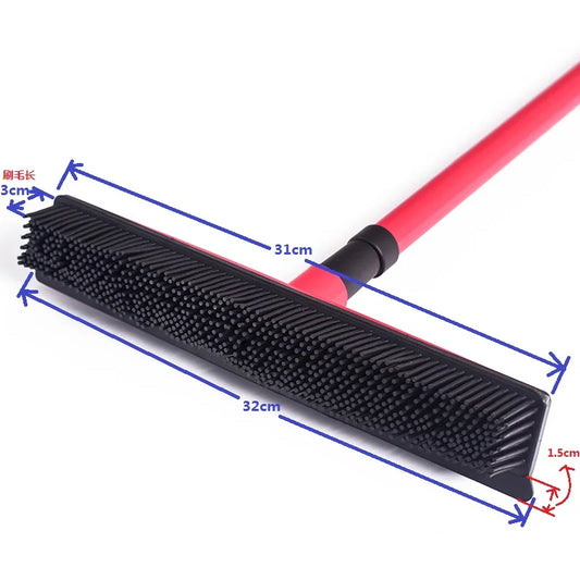 Multifunctional telescopic broom magic rubber besom cleaner pet hair removal