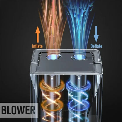 Auto-Starthilfe mit Luftkompressor, LCD-Bildschirm, All-in-One-Saug- und Blas-, tragbares Booster-Ladegerät, Startgerät für Autobatterien