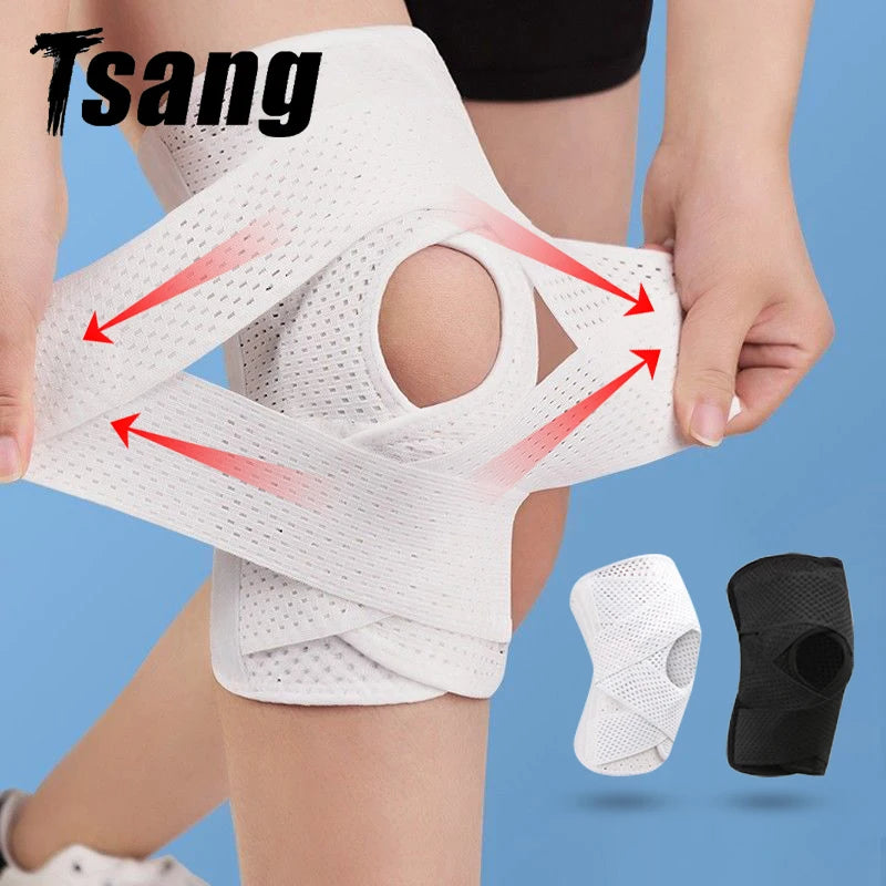 1 pcs sports kneepad Men Women Pressurized Elastic Knee Pads